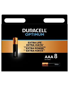 Duracell Optimum Jednorázová alkalická baterie AAA, 8-pack