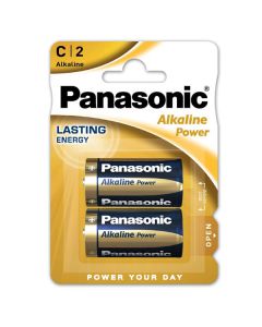 Panasonic Jednorázová alkalická baterie C, 2-pack