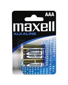Maxell Jednorázová alkalická baterie AAA, 4-pack