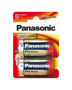 Panasonic Jednorázová alkalická baterie D, 2-pack