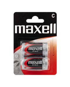 Maxell Jednorázová zinková baterie C, 2-pack