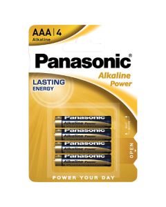 Panasonic alkalická baterie AAA (LR03), 4-pack, DOPRODEJ