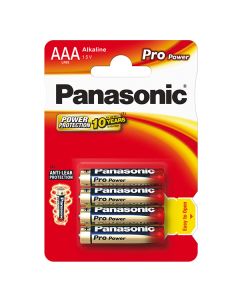 Panasonic Jednorázová alkalická baterie AAA, 4-pack