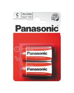 Panasonic Jednorázová zinkouhlíková baterie C, 2-pack