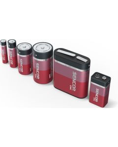 Sencor Jednorázová zinkouhlíková baterie AAA, 4-pack