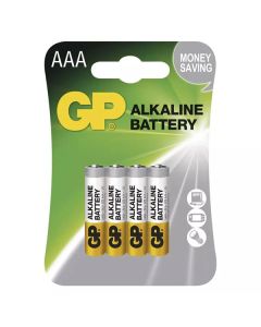 GP Jednorázová alkalická baterie AAA, 4-pack