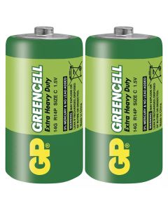 GP Jednorázová zinkochloridová baterie C, 2-pack
