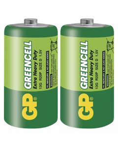 GP Jednorázová zinkochloridová baterie D, 2-pack