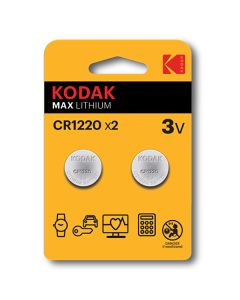 Kodak MAX Jednorázová lithiová baterie CR1220, 2-pack