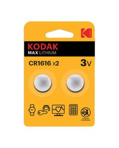 Kodak MAX Jednorázová lithiová baterie CR1616, 2-pack