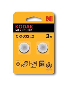 Kodak MAX Jednorázová lithiová baterie CR1632, 2-pack