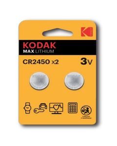 Kodak MAX Jednorázová lithiová baterie CR2450, 2-pack