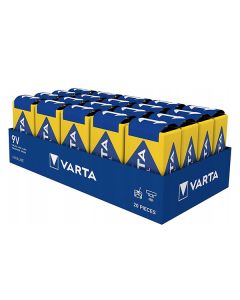 Varta Jednorázová alkalická baterie 9V, 20-pack