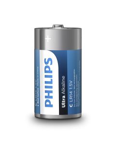 PHILIPS ULTRA Jednorázová alkalická baterie C, 2-pack