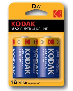Kodak MAX SUPER Jednorázová alkalická baterie LR20, 2-pack