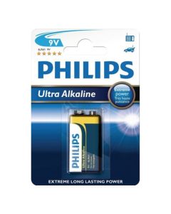 PHILIPS ULTRA Jednorázová alkalická baterie 9V, 1-pack