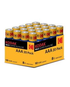 Kodak MAX SUPER Jednorázová alkalická baterie AAA, 20-pack