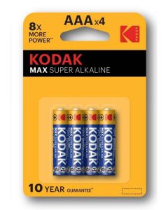 Kodak MAX SUPER Jednorázová alkalická baterie AAA, 4-pack