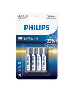 PHILIPS Jednorázová alkalická baterie AAA, 4-pack