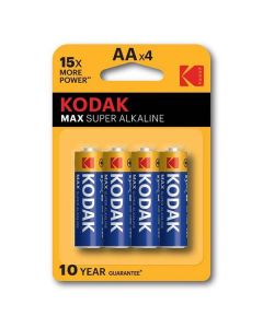 Kodak MAX SUPER Jednorázová alkalická baterie AA, 4-pack