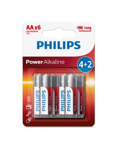 PHILIPS POWER Jednorázová alkalická baterie AA, 6-pack