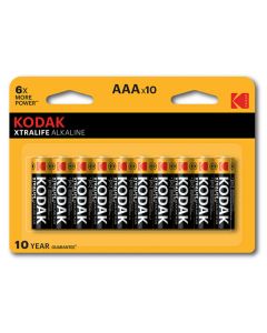 Kodak XTRALIFE Jednorázová alkalická baterie AAA, 10-pack