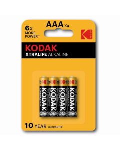 Kodak XTRALIFE Jednorázová alkalická baterie AAA, 4-pack