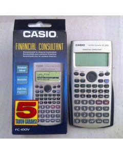 Kalkulačka Casio, FC 100 V, bílá, finanční s 4 řákovým displejem