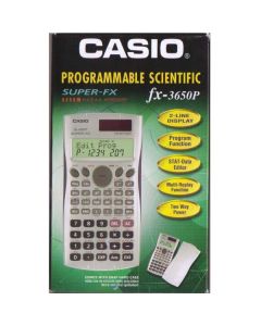 Casio Kalkulačka FX 3650 P, bílá, programovatelná, dvanáctimístná