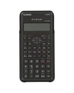 Casio kalkulačka FX 82 MS 2E, černá, školní, s dvouřádkovým displejem