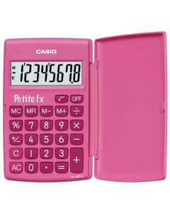 Casio Kalkulačka LC 401 LV PK, růžová, kapesní, osmimístná