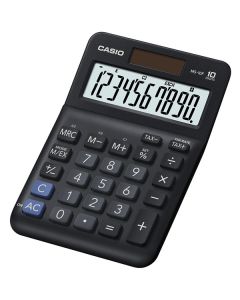 Casio Kalkulačka MS 10 F, černá, stolní s převodem měn, výpočtem DPH,% včetně zisku