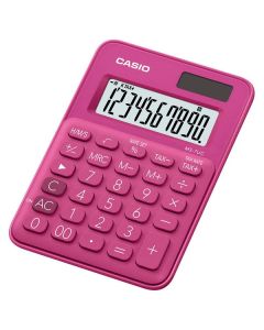 Casio Kalkulačka MS 7 UC RD, tmavě růžová, desetimístná, duální napájení