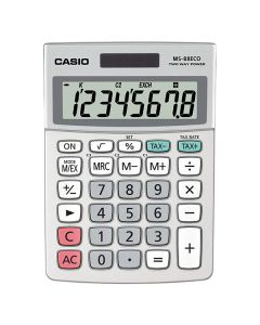 Casio Kalkulačka MS 88 ECO, stříbrná, stolní