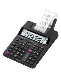 Casio Kalkulačka HR 150 RCE, černá, dvanáctimístná, s tiskem, duální napájení, dvoubarevný tisk