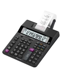 Casio Kalkulačka HR 200 RCE, černá, dvanáctimístná, s tiskem, duální napájení, dvoubarevný tisk