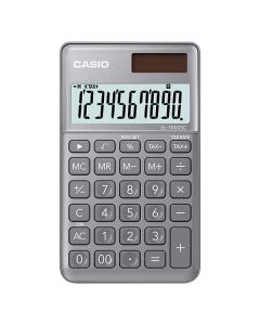 Casio Kalkulačka SL 1000 SC GY, stříbrná, kapesní, desetimístná