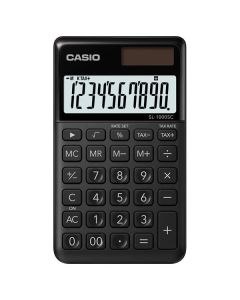 Casio Kalkulačka SL 1000 SC BK, černá, desetimístná, duální napájení