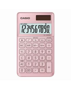 Casio Kalkulačka SL 1000 SC PK, zlatá, desetimístná, duální napájení
