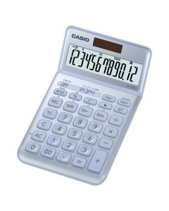 Casio Kalkulačka JW 200 SC BU, stříbrná, dvanáctimístná, duální napájení, sklápěcí displej