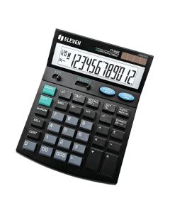 Eleven Kalkulačka CT666N, černá, stolní s výpočtem DPH, dvanáctimístná, automatické vypnutí