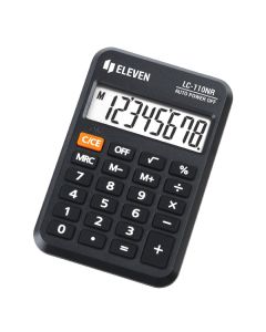 Eleven Kalkulačka LC110NR, černá, kapesní, osmimístná