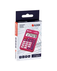 Eleven Kalkulačka LC-110NR-PK, růžová, kapesní, osmimístná
