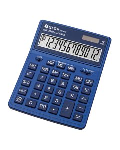 Eleven Kalkulačka SDC444XRNVE, modrá, stolní, dvanáctimístná