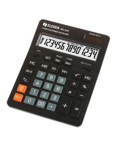Eleven Kalkulačka SDC-554S, černá, stolní, čtrnáctimístná, duální napájení