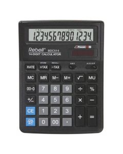Rebell Kalkulačka RE-BDC514 BX, černá, stolní, čtrnáctimístná