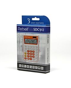 Rebell Kalkulačka RE-SDC912OR BX, oranžová, stolní, dvanáctimístná