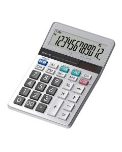 Sharp Kalkulačka EL-322DT, bílá, stolní, dvanáctimístná