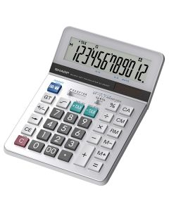 Sharp Kalkulačka EL-362DT, bílá, stolní, dvanáctimístná