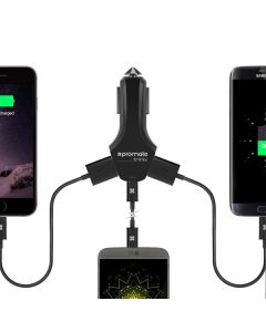 Adaptér do auta Promate 45W, 3 porty, USB-C, USB-A, DOPRODEJ